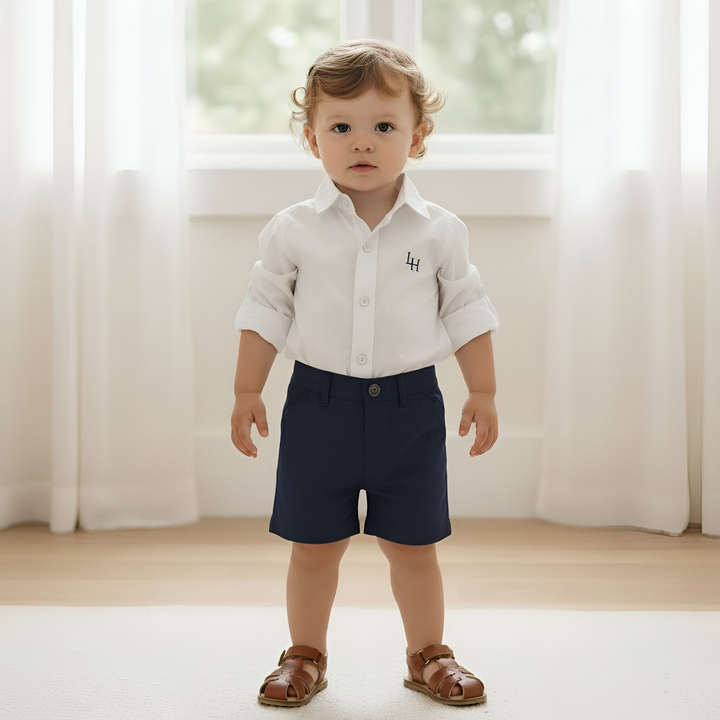Baby Boys Chino Shorts - Navy 26