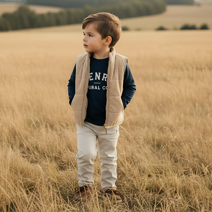 Boys LS Tee - Henry Rural Co - Navy