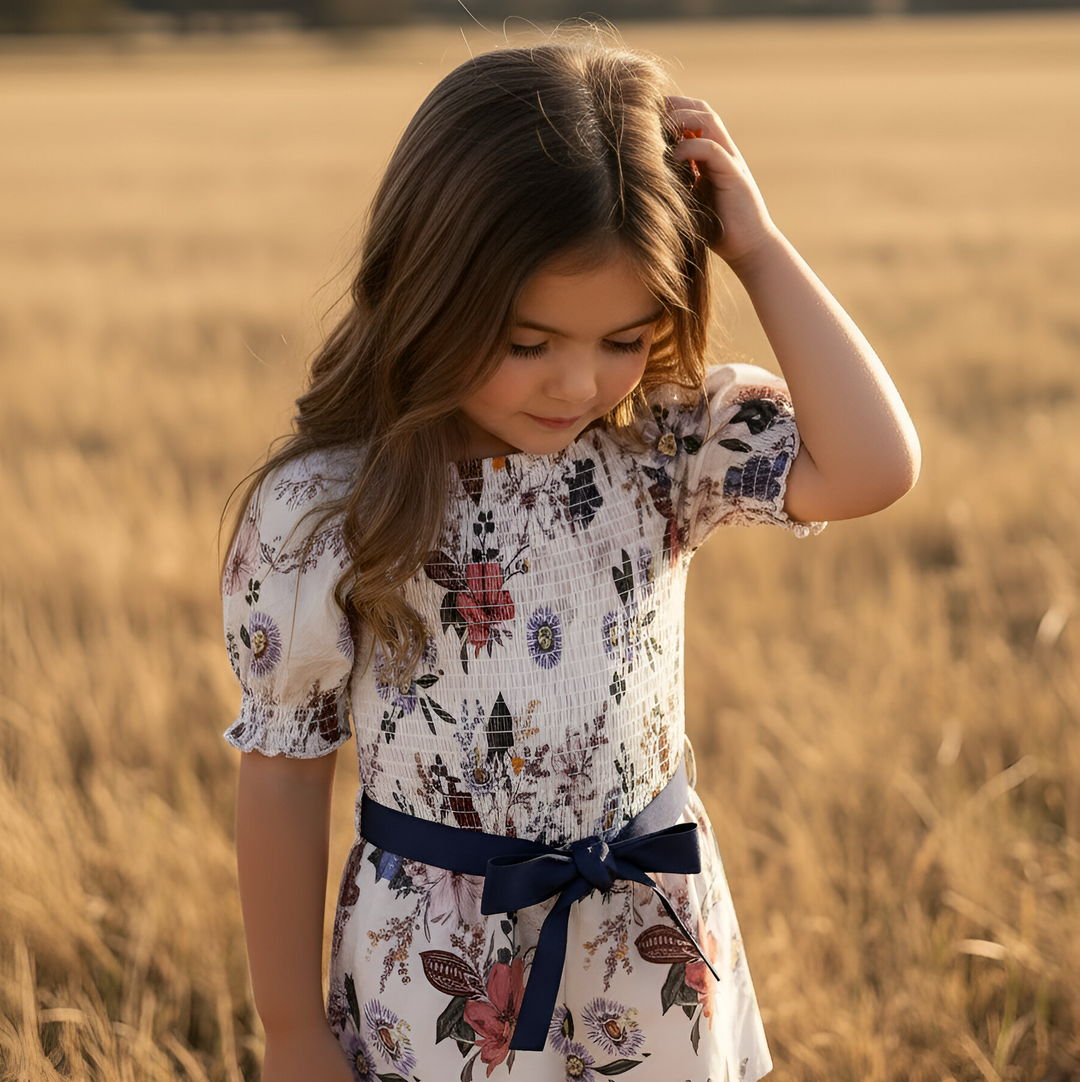 Girls Tilly Playsuit - Native Floral