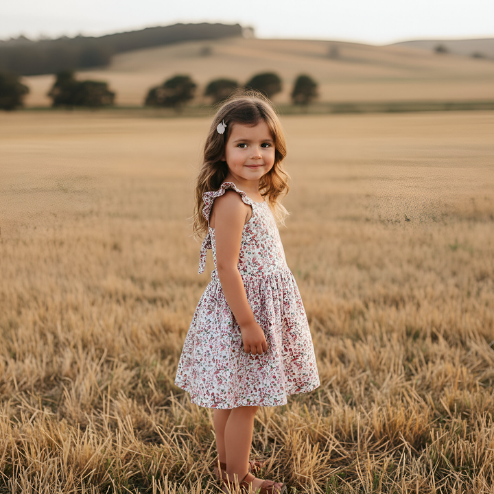 Girls Ellie Dress - Pink Petite Floral 26