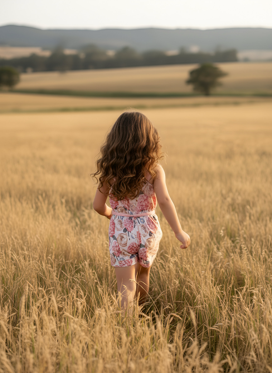 Girls Miranda Playsuit - Pink Blossom