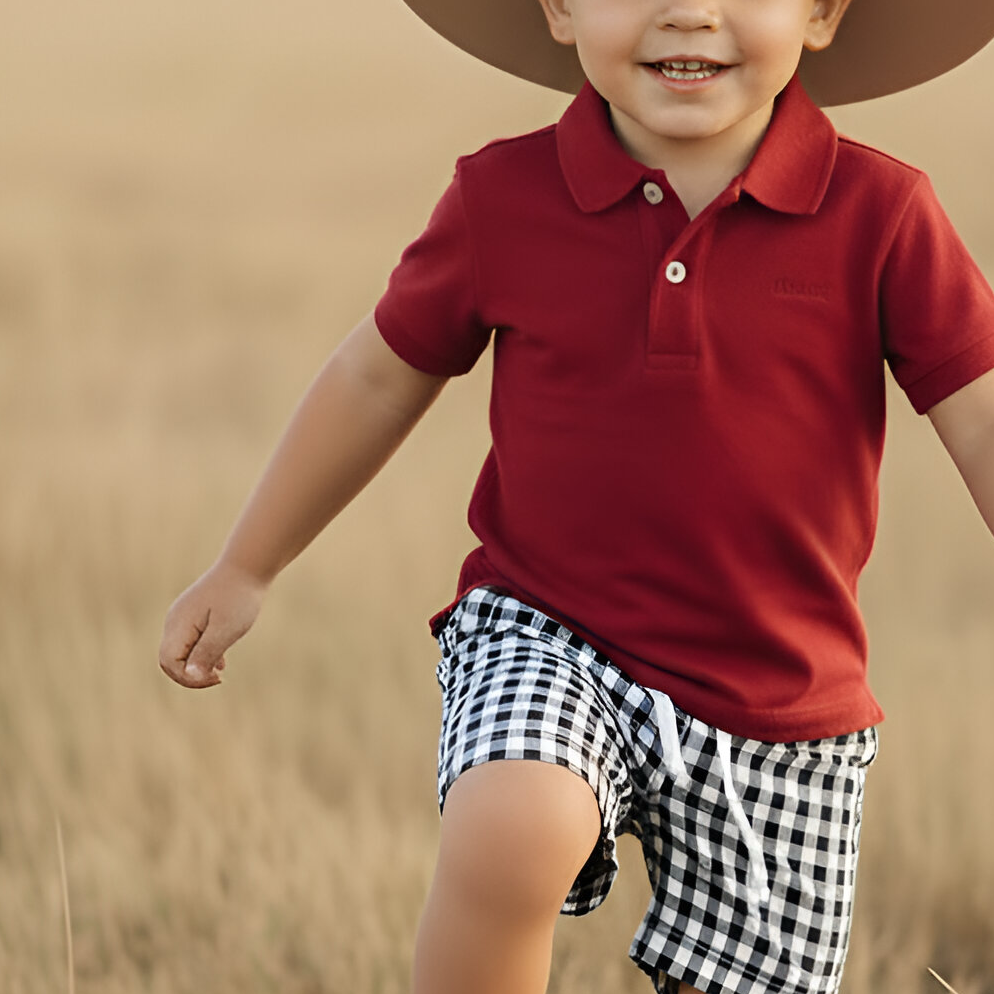 Boys Polo Shirt - Red