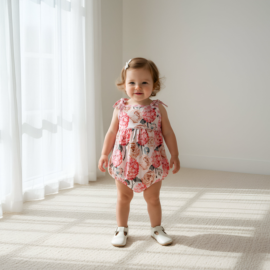 Baby Girls Elsie Playsuit - Pink Blossom