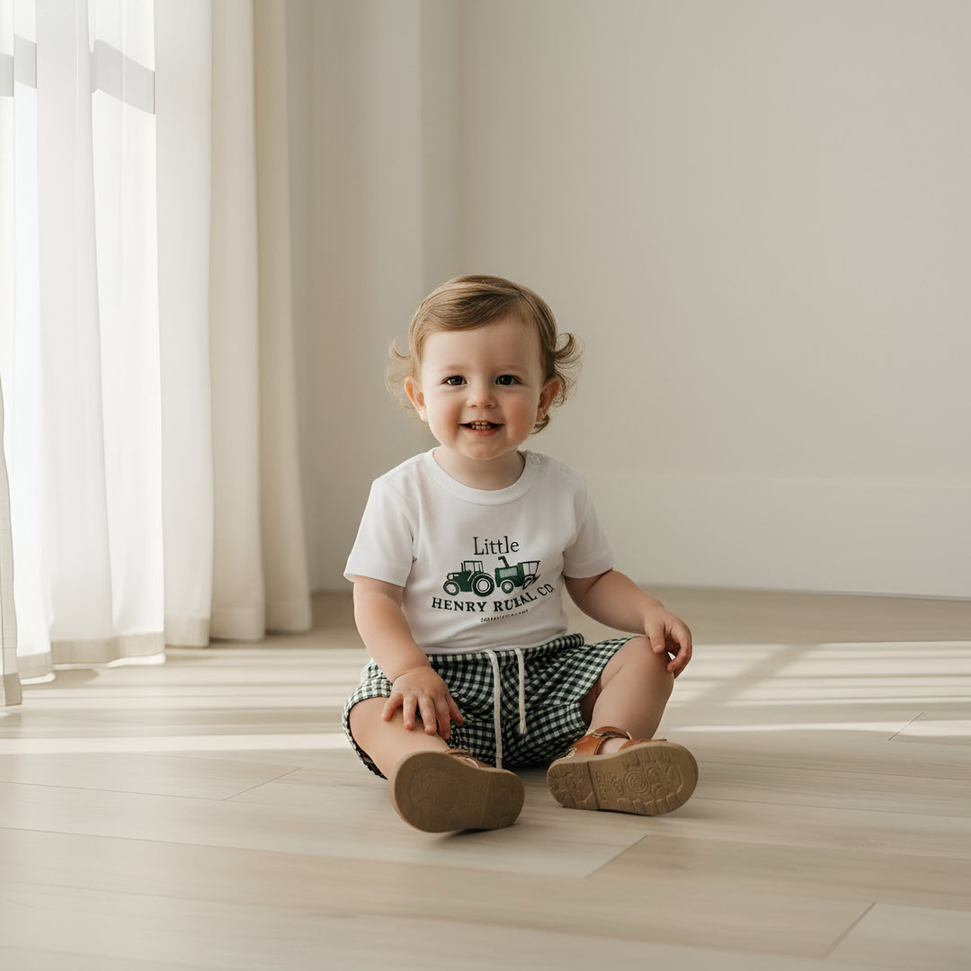 Baby Boys Tractor Tee - Green 26