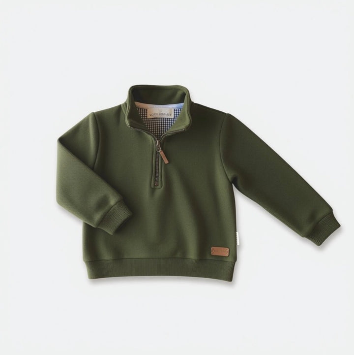Baby Boys Harry Jumper - Dark Olive