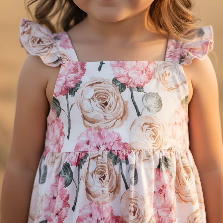 Girls Esme Top - Pink Blossom