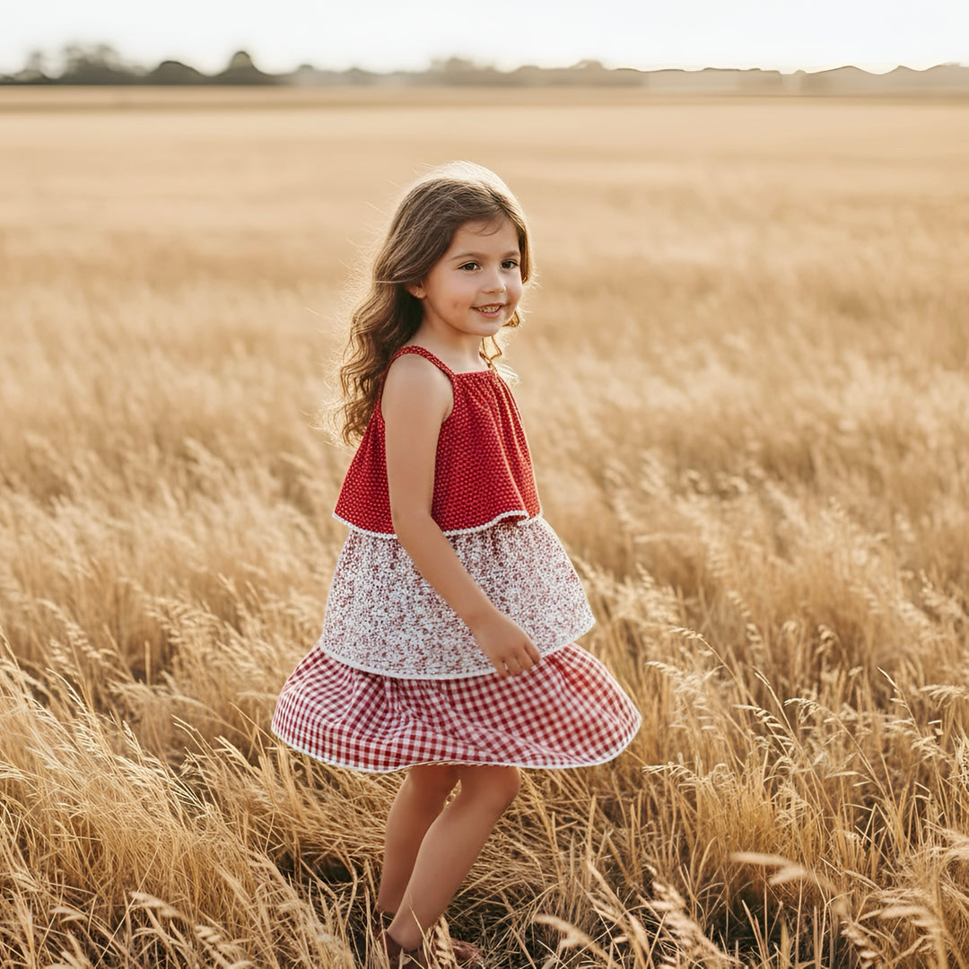 Girls Sadie Dress -  Festive Floral