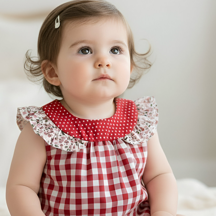 Baby Girls Neve Playsuit - Pink Petite Floral