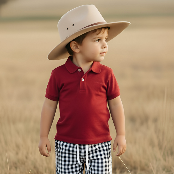 Boys Polo Shirt - Red