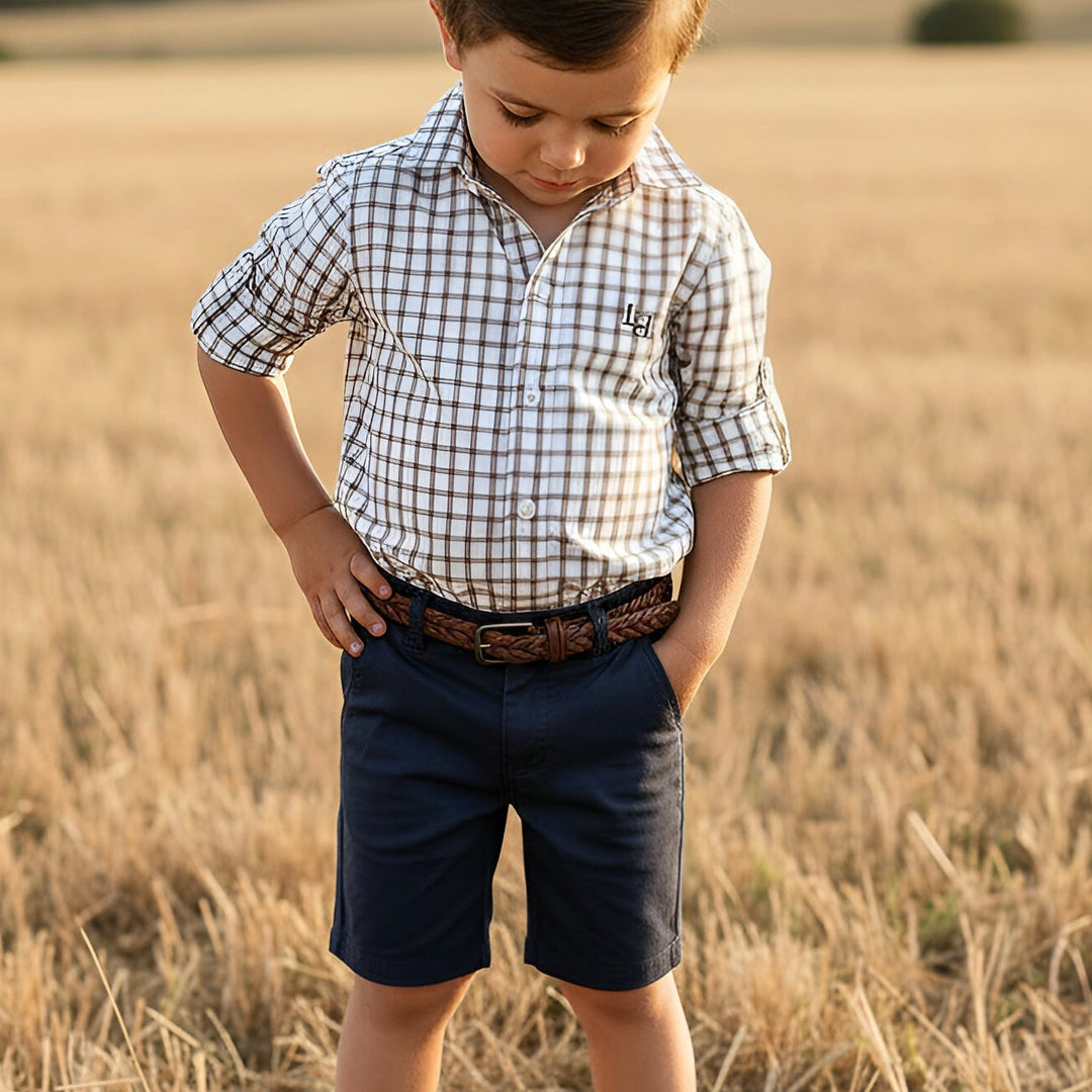 Boys Chino Shorts - Navy