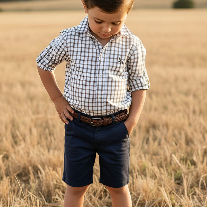 Boys Chino Shorts - Navy