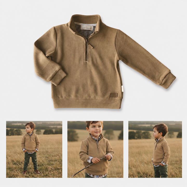 Boys Harry Jumper - Caramel
