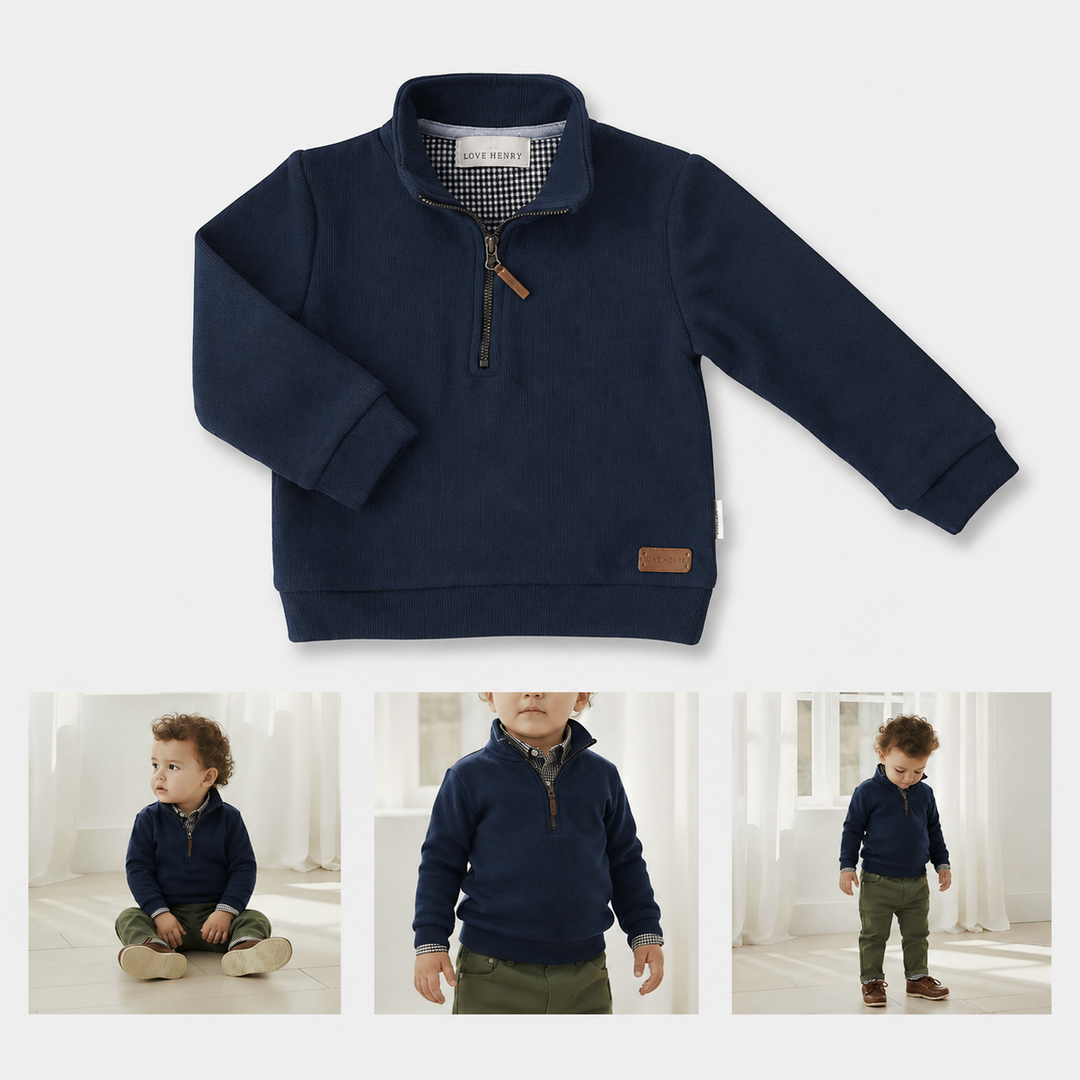 Baby Boys Harry Jumper - Navy