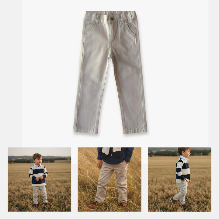 Boys Chino Pant - Stone