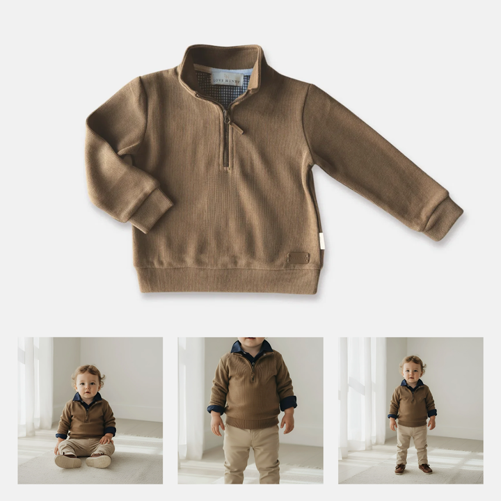Baby Boys Harry Jumper - Caramel