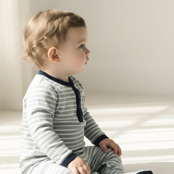 Baby Boys Winter Onesie - Blue