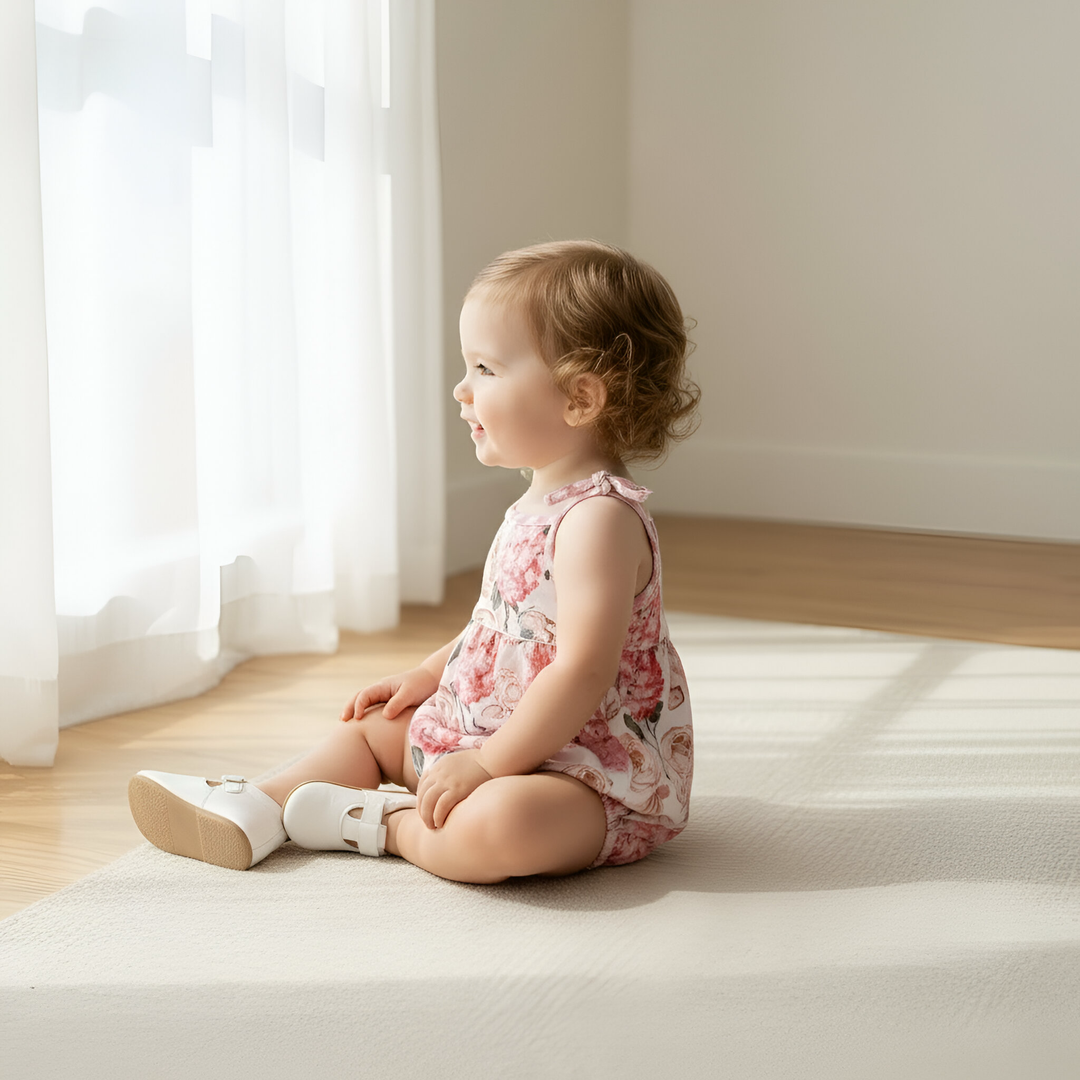 Baby Girls Elsie Playsuit - Pink Blossom