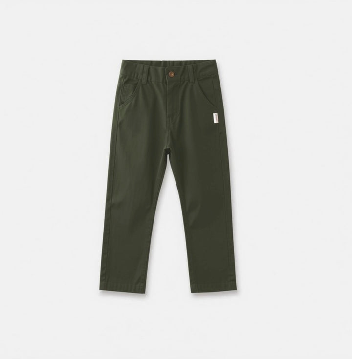 Boys Chino Pant - Dark Olive