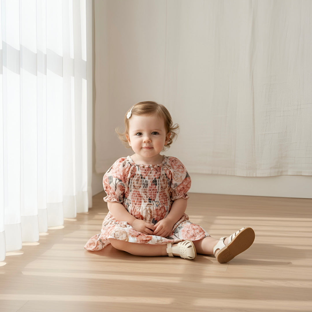 Baby Girls Daisy Dress -  Pink Blossom