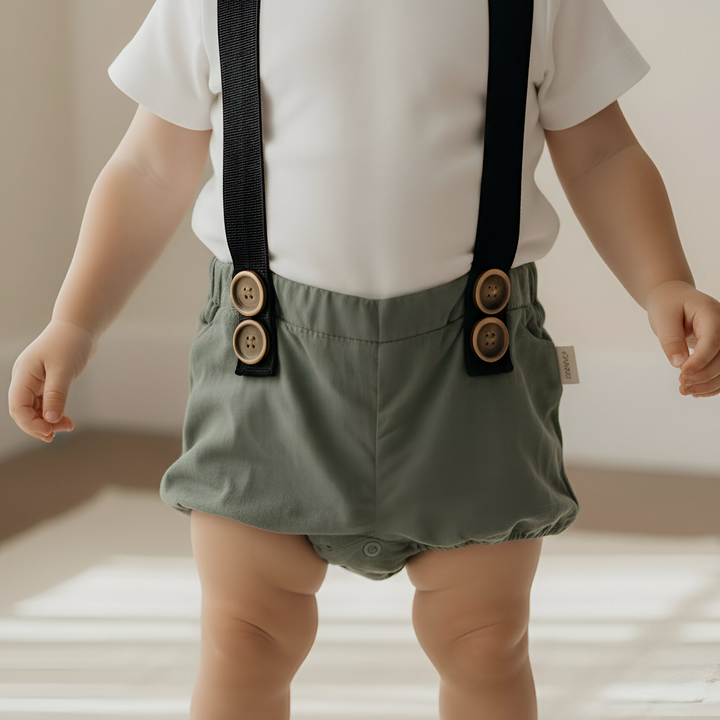 Baby Boys Digby - Green Linen 26