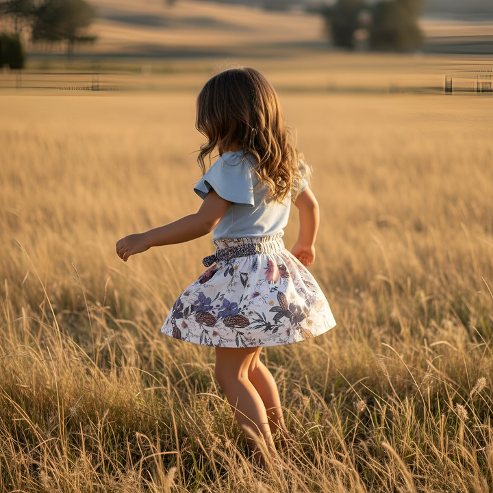 Girls Charlotte Skirt - Native Floral