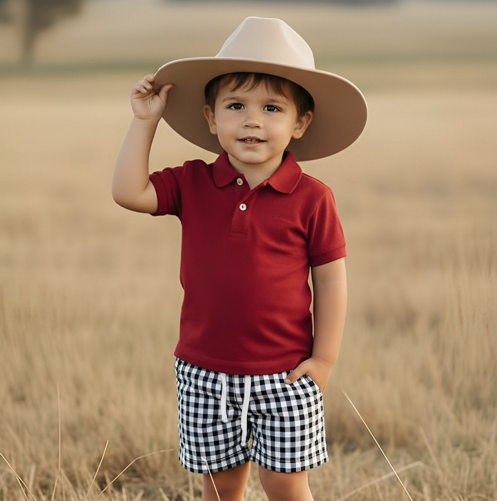 Boys Polo Shirt - Red