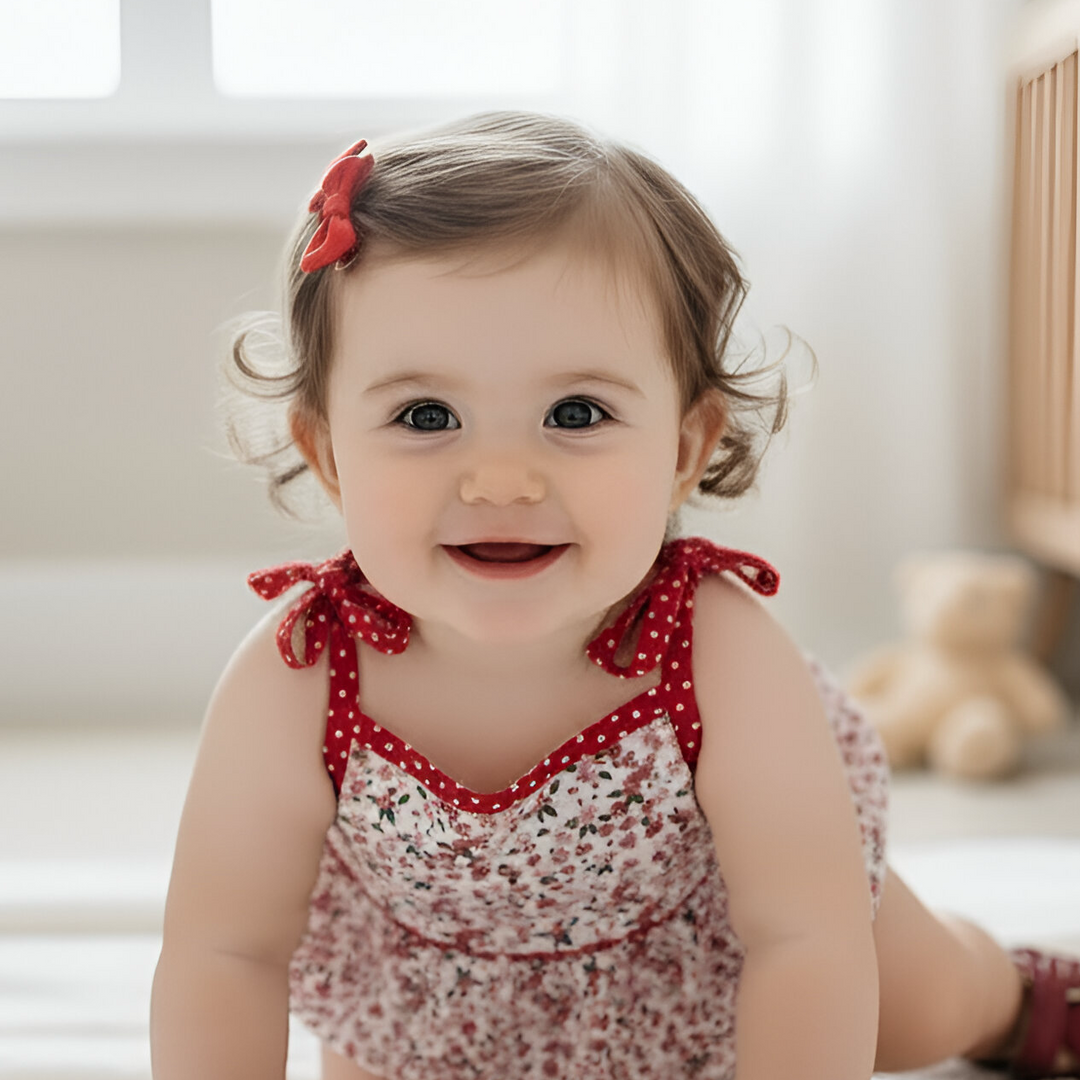 Baby Girls Elsie Playsuit  - Pink Petite Floral