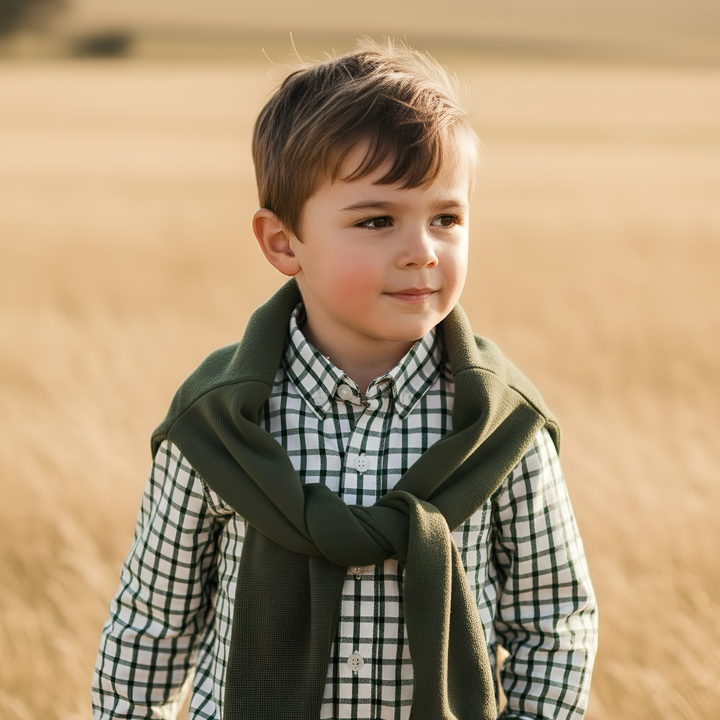 Boys Harry Jumper - Dark Olive