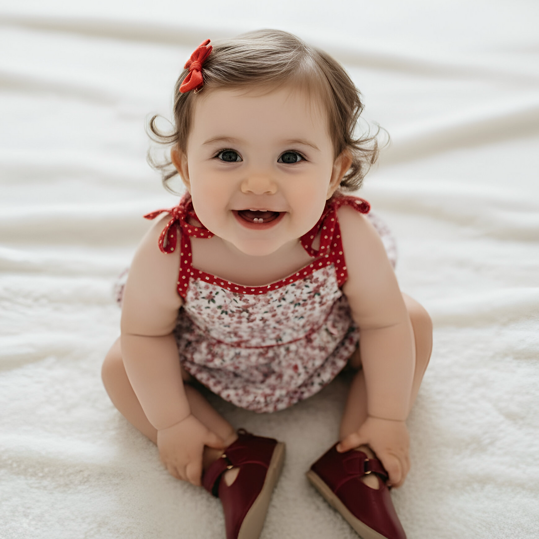 Baby Girls Elsie Playsuit  - Pink Petite Floral