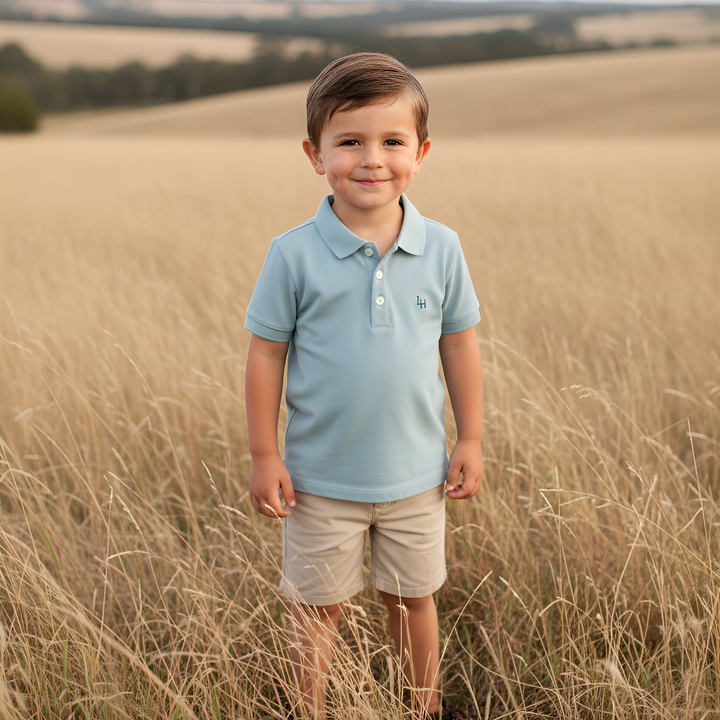 Boys Polo Shirt - Blue 26