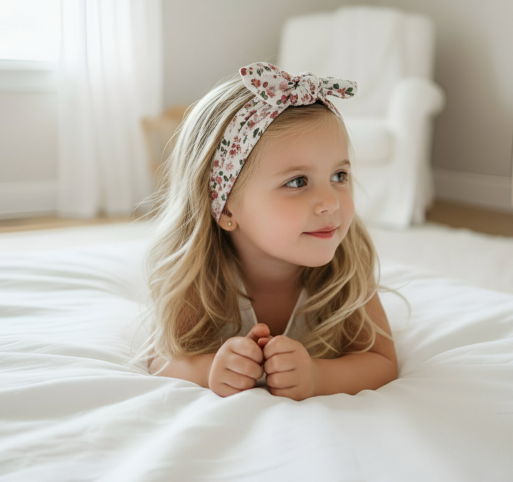 Girls Headband - Pink Petite Floral