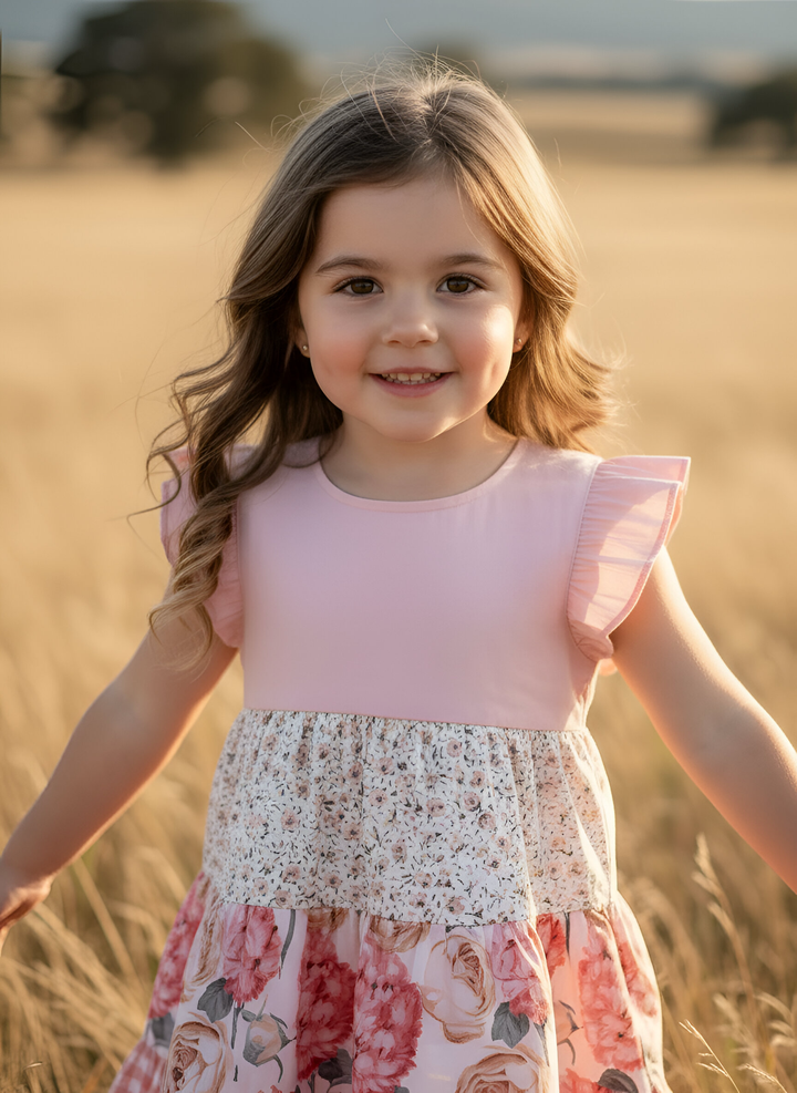 Girls Ivy Dress - Pretty Blossom
