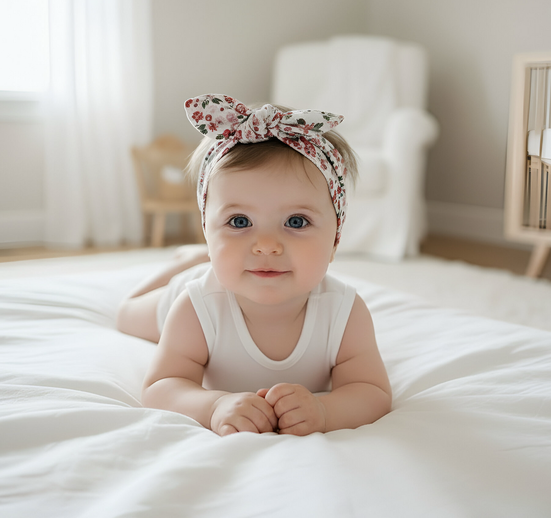 Girls Headband - Pink Petite Floral