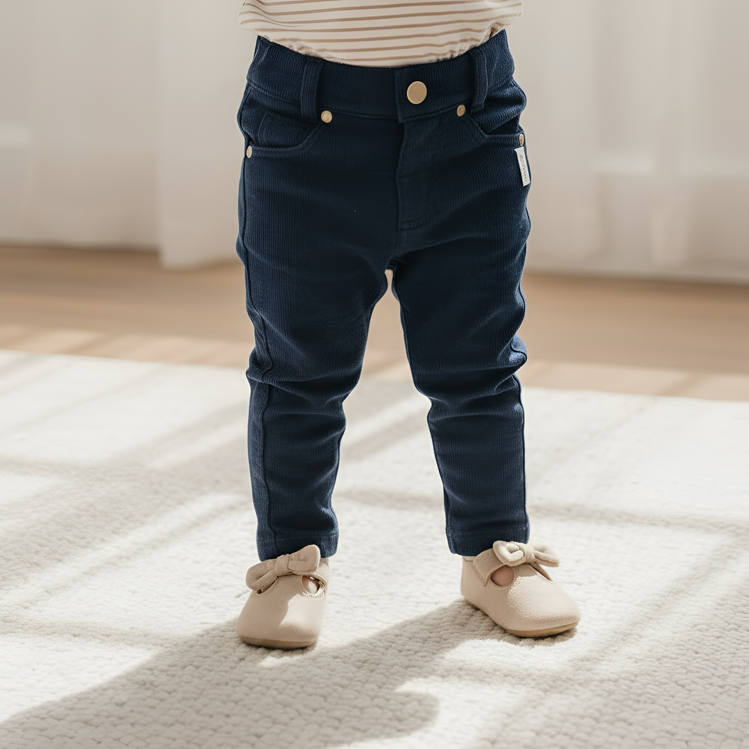 Baby Girls Jeggings -  Navy