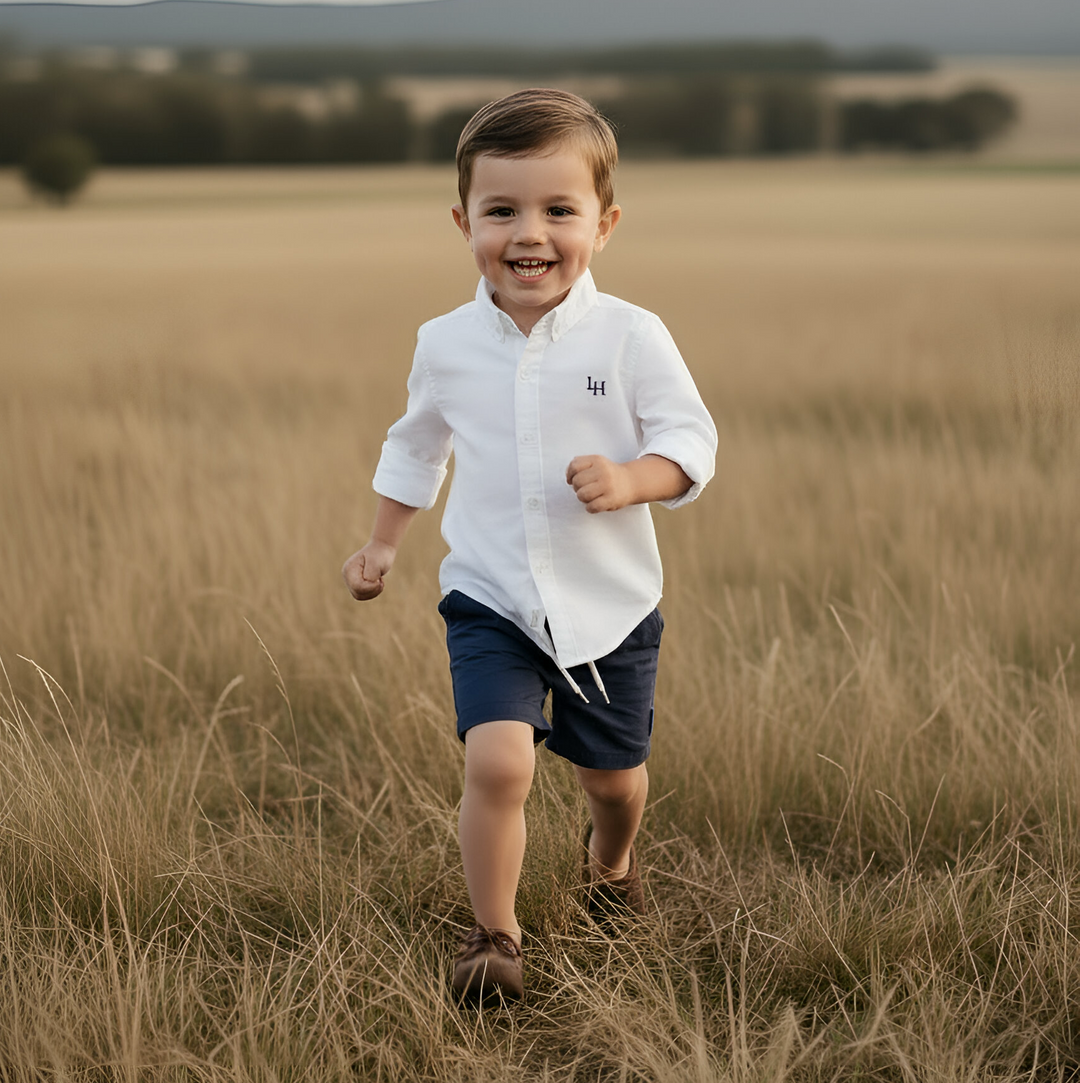 Boys Oxford Dress Shirt -  White
