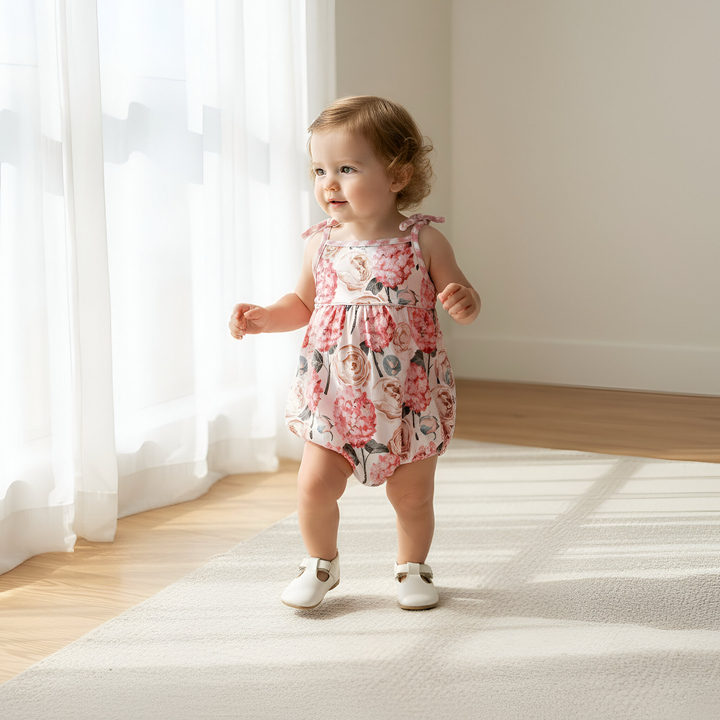 Baby Girls Elsie Playsuit - Pink Blossom