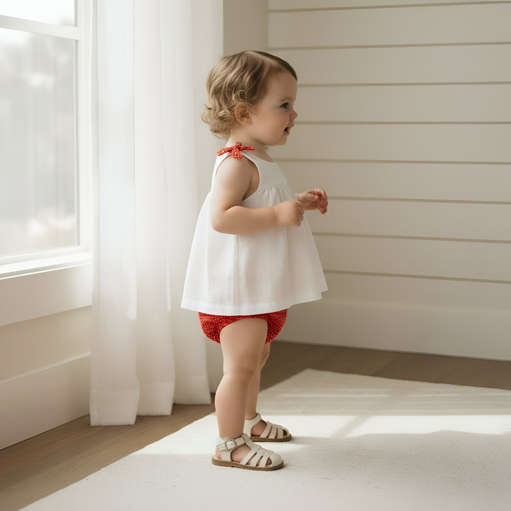 Baby Girls Amelia Top - White