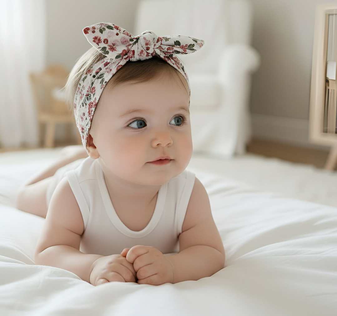 Girls Headband - Pink Petite Floral