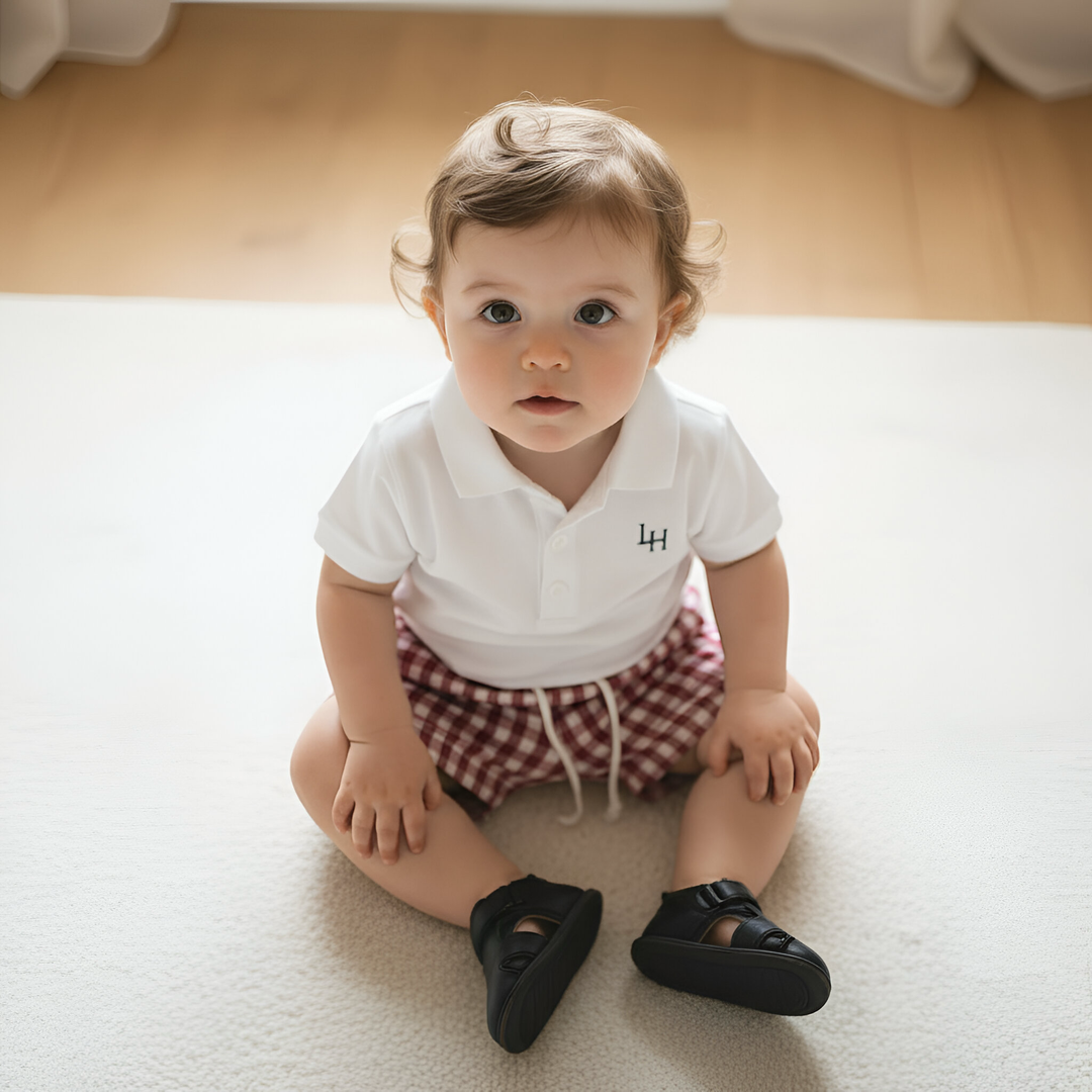 Baby Boys Sonny Short - Red Check