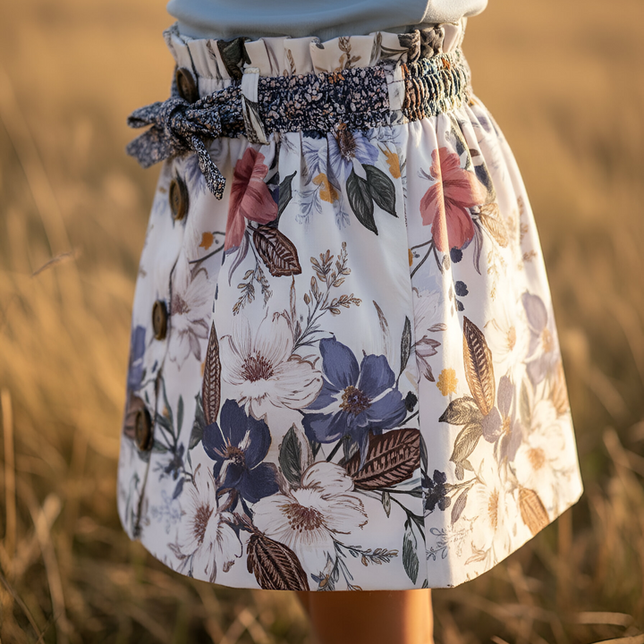 Girls Charlotte Skirt - Native Floral