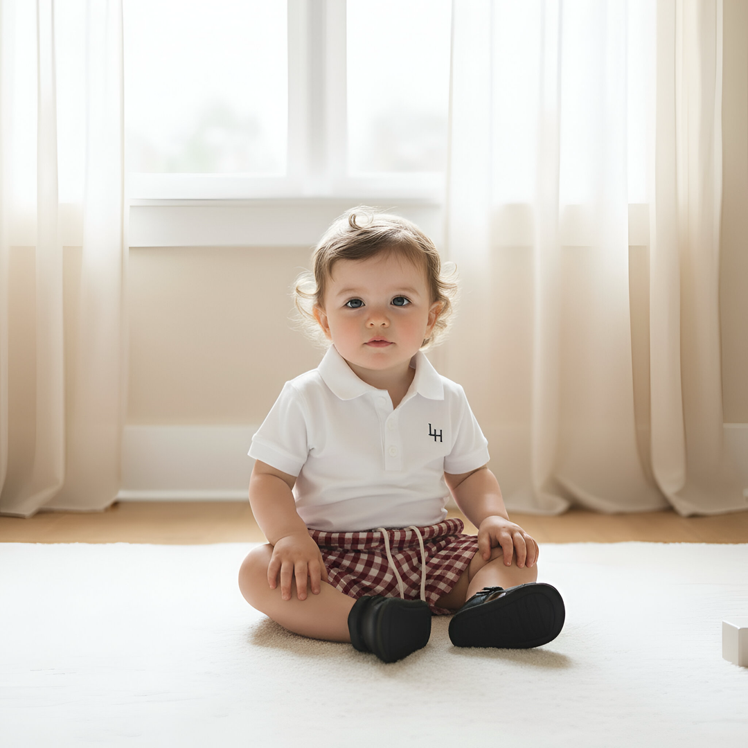 Baby Boys Sonny Short - Red Check