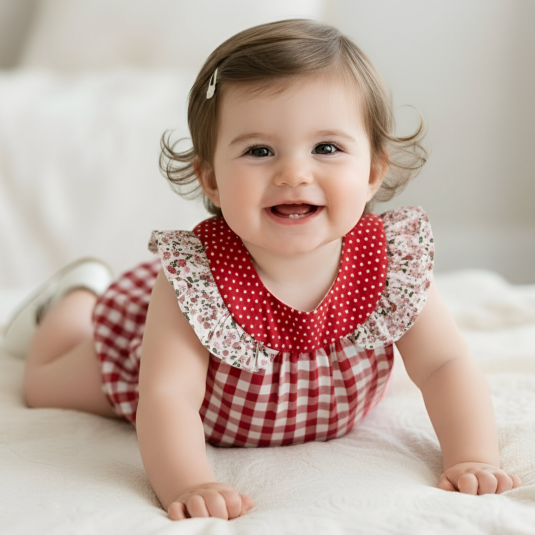 Baby Girls Neve Playsuit - Pink Petite Floral