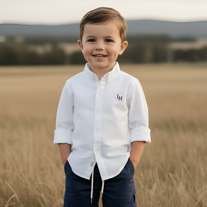 Boys Oxford Dress Shirt -  White
