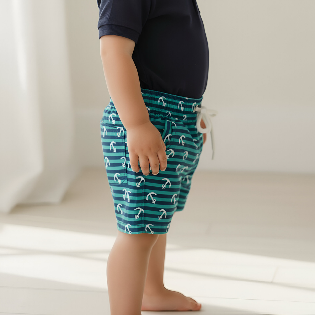 Baby Boys Sonny Short - Coastal Anchors 26