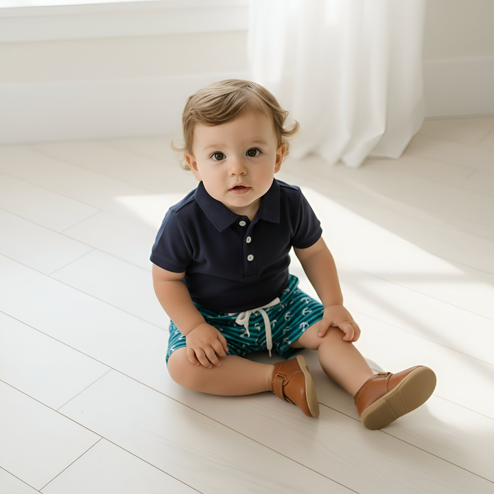 Baby Boys Sonny Short - Coastal Anchors 26