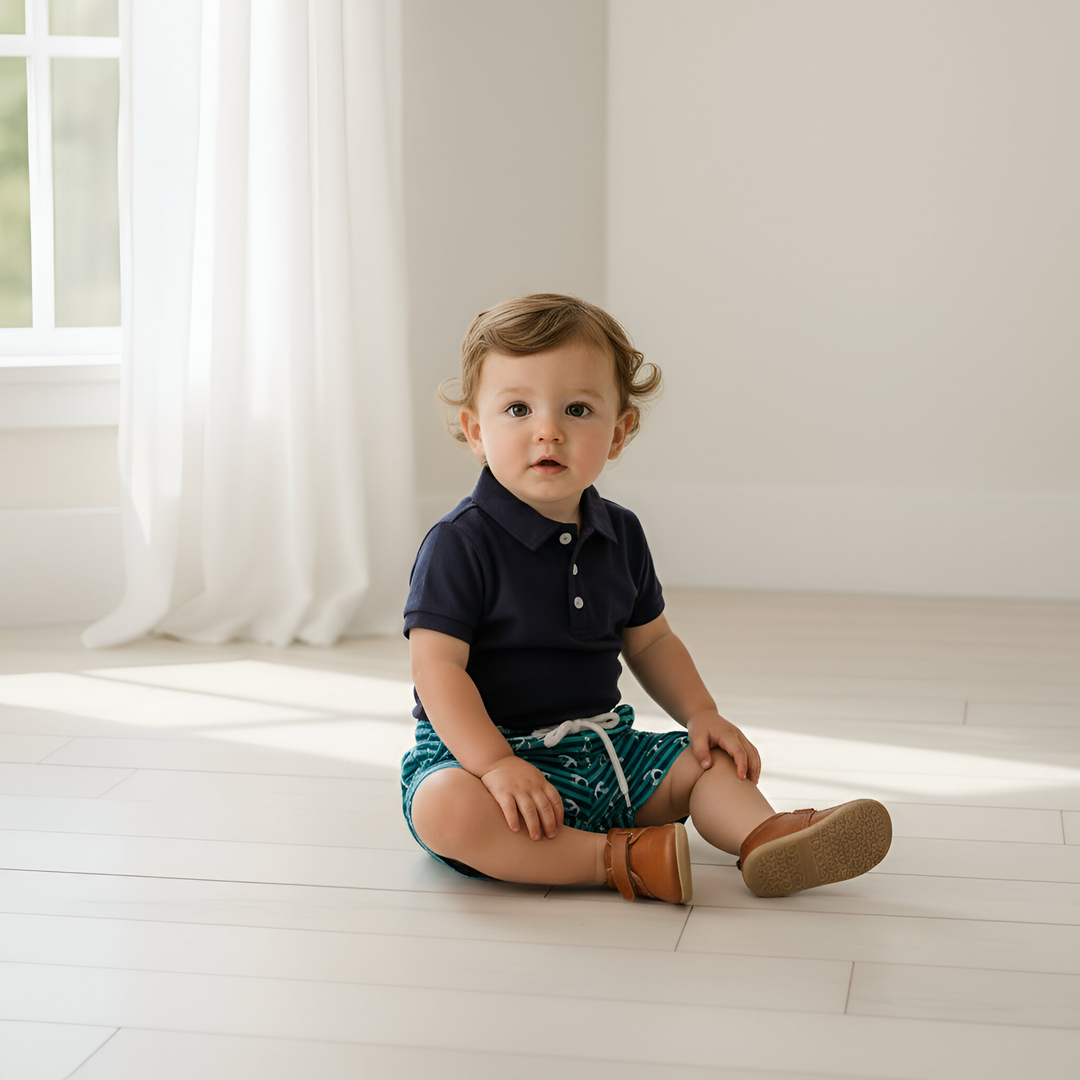 Baby Boys Sonny Short - Coastal Anchors 26