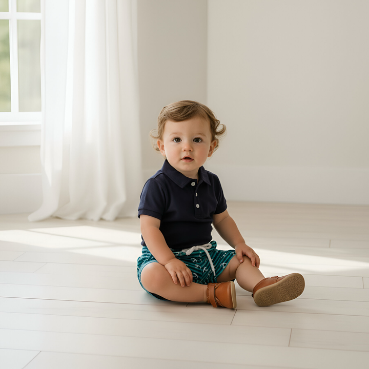 Baby Boys Sonny Short - Coastal Anchors 26