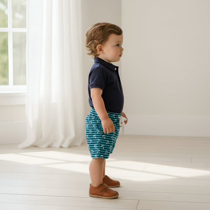 Baby Boys Sonny Short - Coastal Anchors 26
