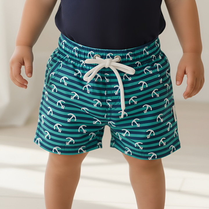 Baby Boys Sonny Short - Coastal Anchors 26
