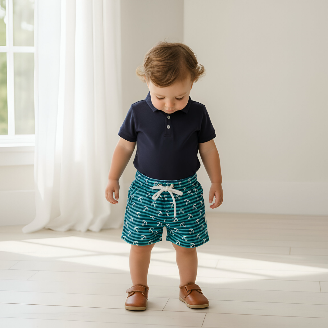 Baby Boys Sonny Short - Coastal Anchors 26